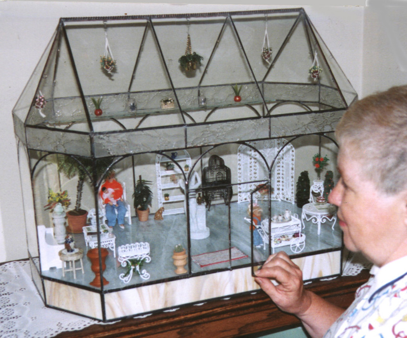 Stained Glass Miniature Conservatory